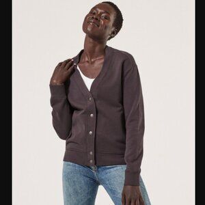 Pact Organic Cotton Black Essential Vintage Cardigan Size M